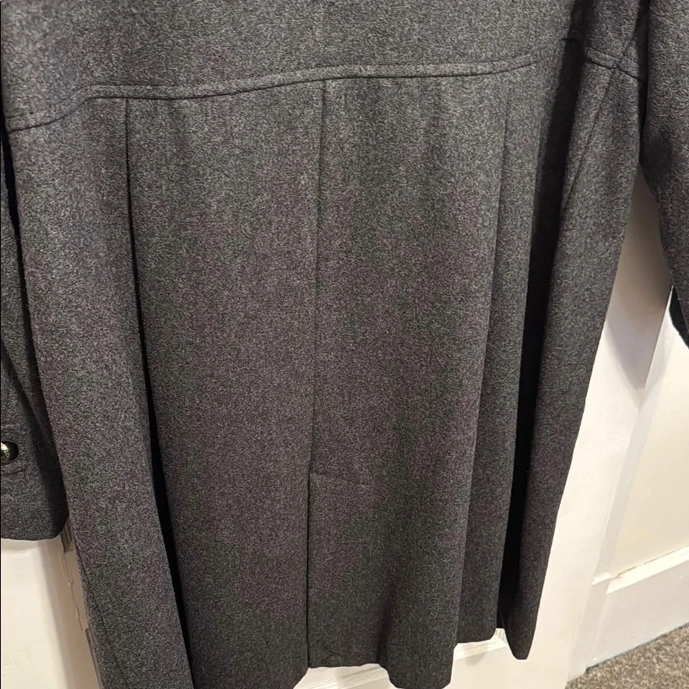 Tallissime Charcoal Military Inspired Wool Coat Size 18W - Picture 6 of 12